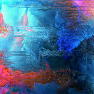 abstract blue and red